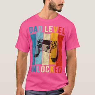 T-shirt Niveau papa de Faire-part de grossesse déverrouill