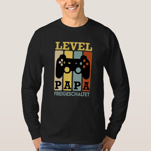 T-shirt Niveau Papa déverrouillé père (Devant)