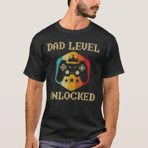 T-shirt Niveau papa Faire-part de grossesse non verrouillé