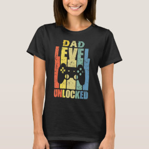 T-shirt Niveau Papa Faire-part Grossesse Déverrouillé Bien