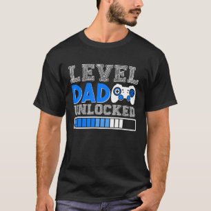 T-shirt Niveau Papa Genre Révéler Gamer Grossesse Annonce