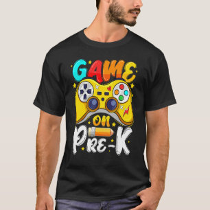 T-shirt Niveau pré-maternelle débloqué Jeu activé Pré-mate
