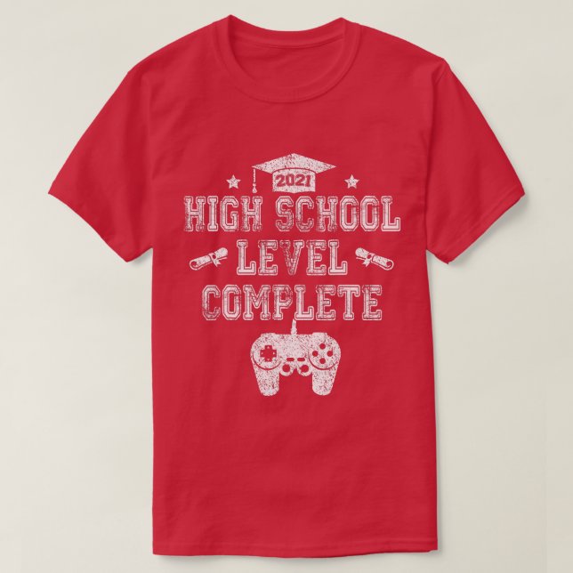 T-shirt Niveau Secondaire Classe Complète De 2022 Diplôme (Design devant)