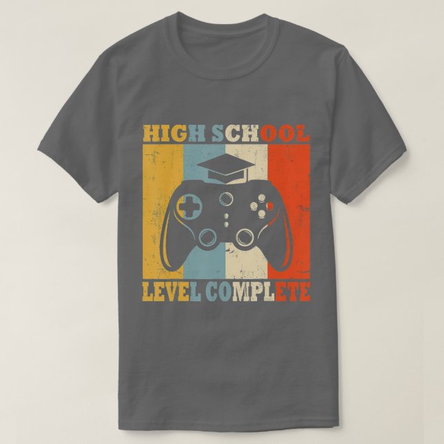 T-shirt Niveau Secondaire Classe Complète De 2022 Diplôme (Design devant)