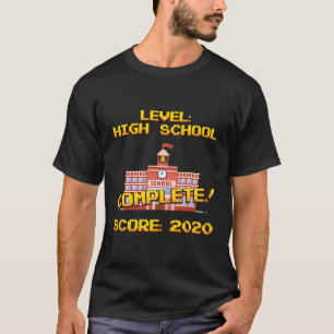 T-shirt Niveau secondaire Score complet 2020 Retro Vidéo