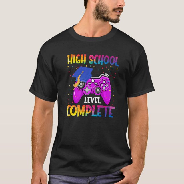 T-shirt Niveau Secondaire Terminé Dernier Jour De L'École  (Devant)