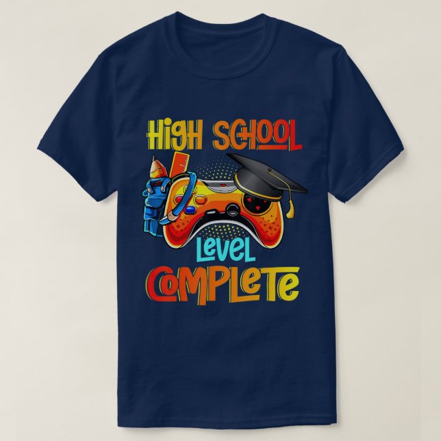T-shirt Niveau secondaire Terminé Graduation 2022 1 (Design devant)