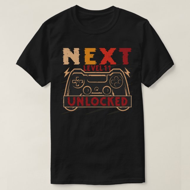 T-shirt Niveau suivant déverrouillé (Design devant)