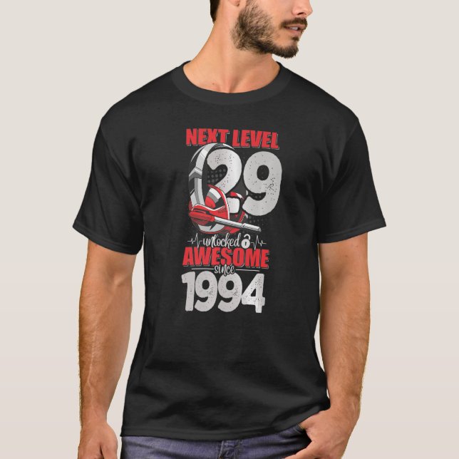 T-shirt Niveau suivant Déverrouillé Garçon de 29 ans 1994  (Devant)