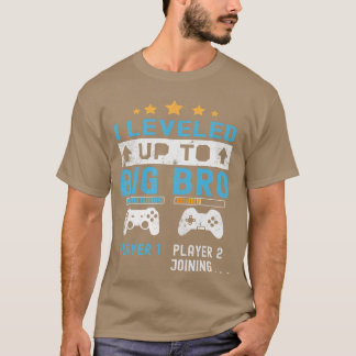 T-shirt Niveau Supérieur à Big Bro Gamer Nouveau Joueur Qu