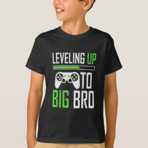 T-shirt Niveau supérieur à grand frère Gamer promu grand f