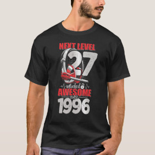 T-shirt Niveau Supérieur Débloqué Garçon de 27 Ans 1996 Ca