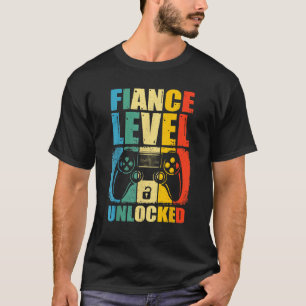 T-shirt Niveau Supérieur Fiancé Cadeau Pour Nouveau Couple