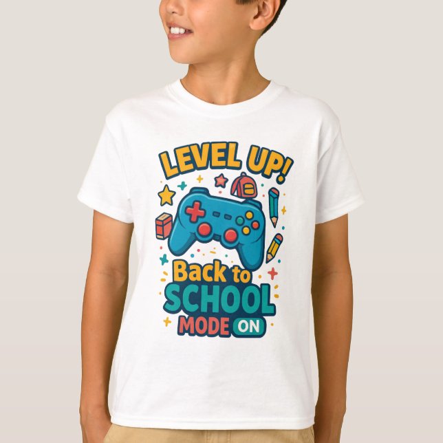 T-shirt Niveau supérieur ! Retour à l'école Mode ON - Game (Devant)