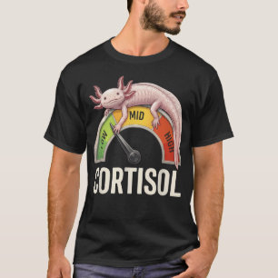 T-shirt Niveaux de cortisol bas Mème Drôle