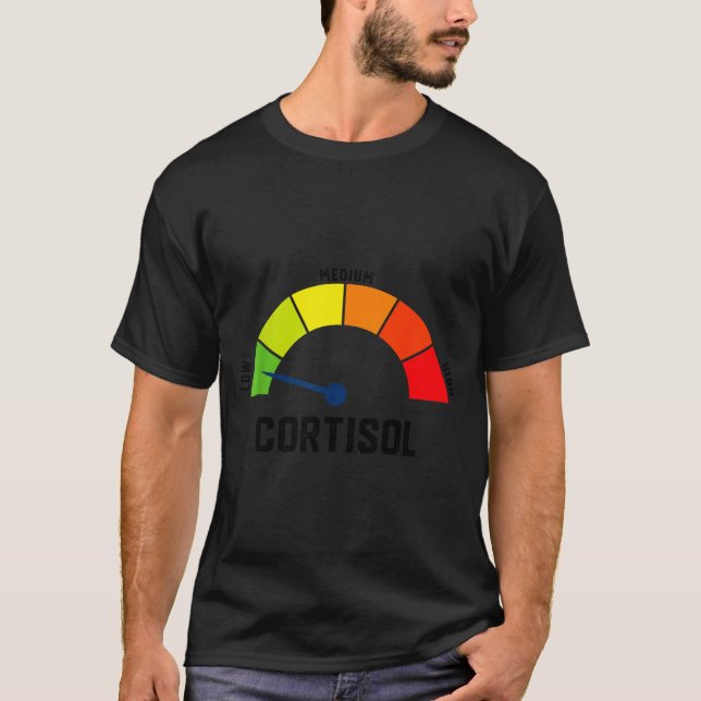 T-shirt Niveaux de cortisol bas v meme  (Devant)