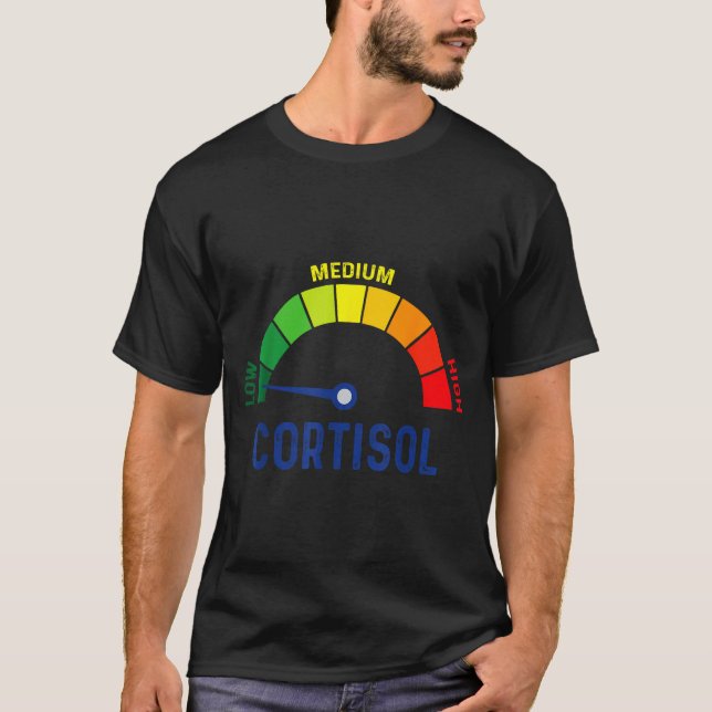 T-shirt Niveaux de cortisol bas v meme  (Devant)
