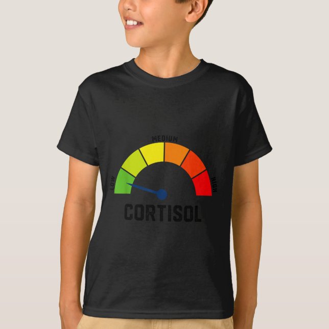 T-shirt Niveaux de cortisol bas v meme  (Devant)