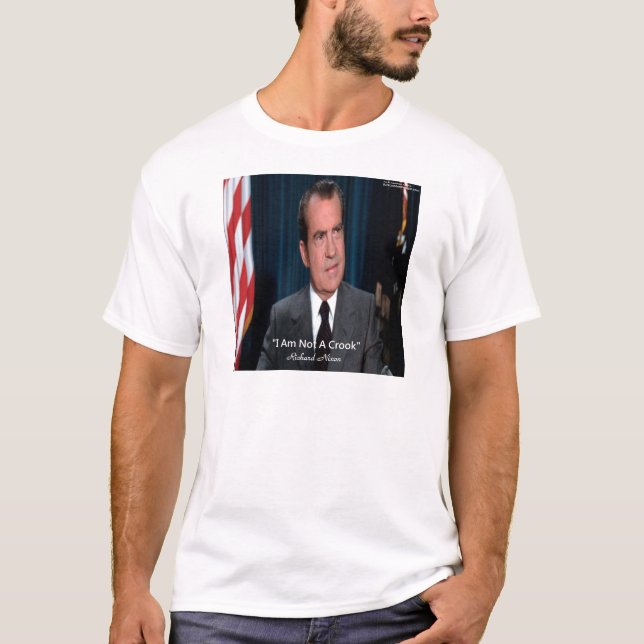 T-shirt Nixon & Citation de Pas Un Escroc (Devant)