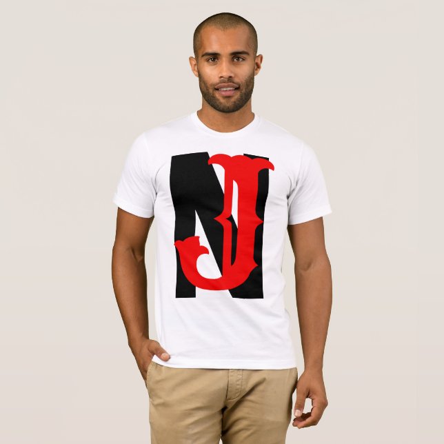 T-shirt NJ (New Jersey) (Devant entier)