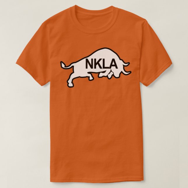 T-shirt NKLA Bull noir amamp blanc (Design devant)