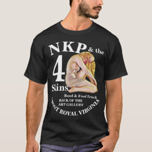 T-shirt NKP 4 Skins Band Food Truck FRONT ROYAL Virginie