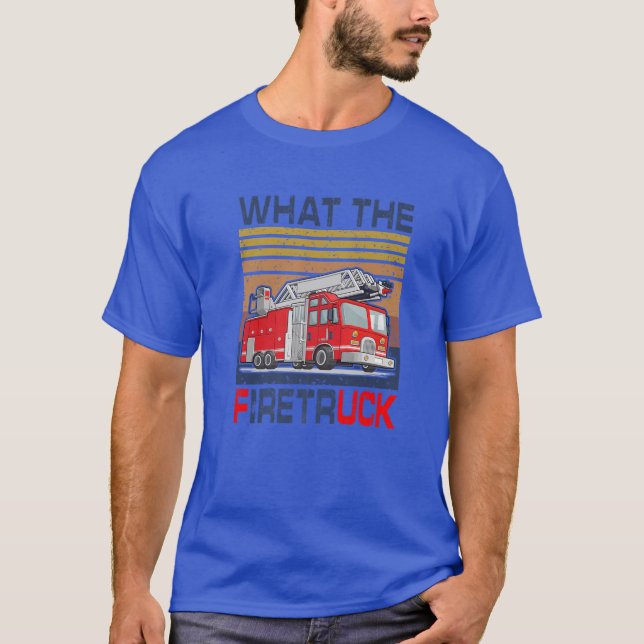 T-shirt Nn Quel Feu Amusant Pompier Pompier Pompier Pompie (Devant)