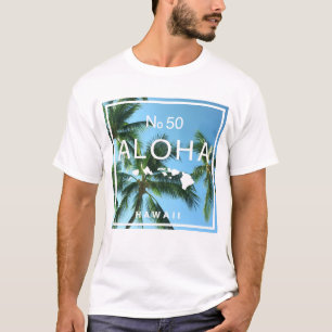 T-shirt No. 50 Aloha Hawaii Palm Island Paradis