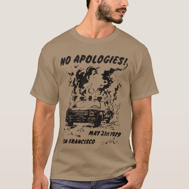T-shirt No Apologies gift (Devant)