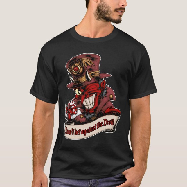 T-shirt No apuestes contra el Diablo (Devant)