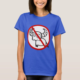 T-shirt NO Bison d'eau ⚠ drôle Asiatique signes thaïlandai