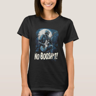 T-shirt No Booshit Rock Undead Zombie E-guitare Player Hal