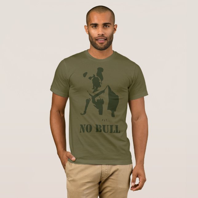 T-shirt No Bull Bulldog (Devant entier)