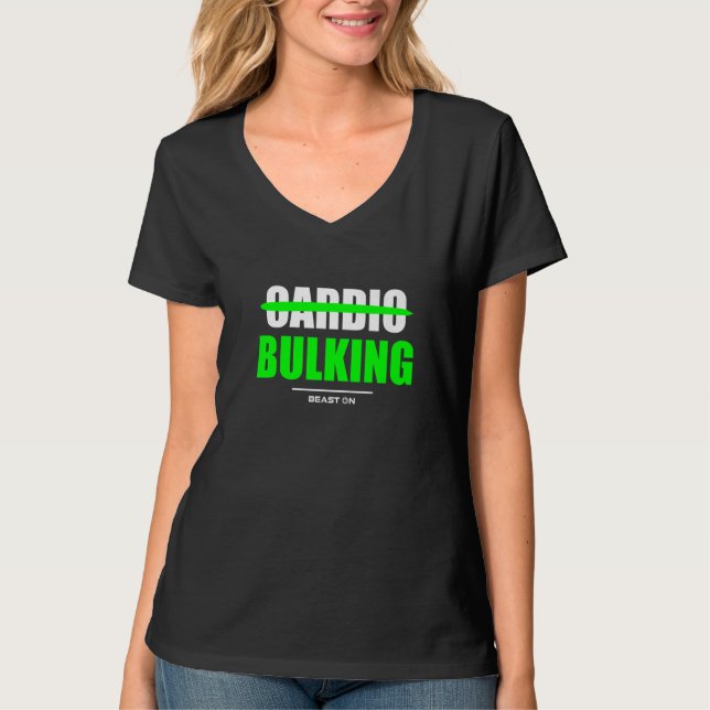 T-shirt No Cardio Bulking Gym Fitness Workout Bodybuilding (Devant)