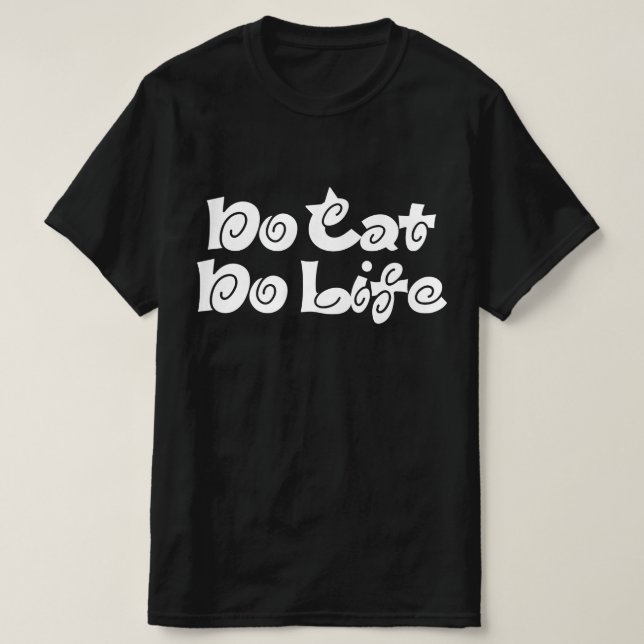 T-shirt No Cat No Life (Design devant)