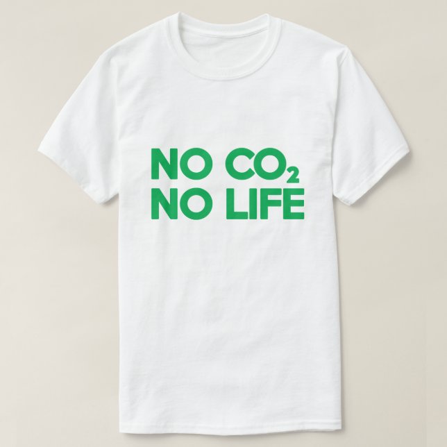 T-SHIRT NO CO2 PAS DE VIE (Design devant)