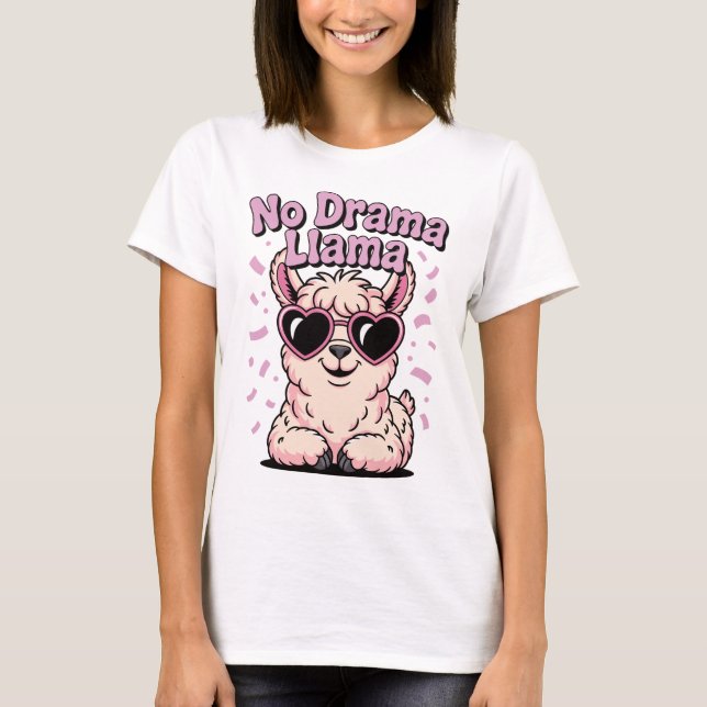 T-shirt No Drama Lama (Devant)