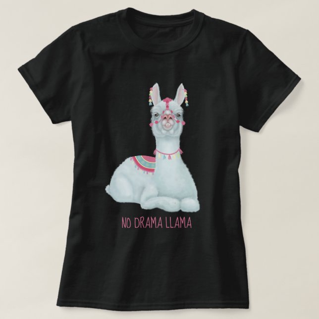 T-shirt No Drama Llama (Design devant)