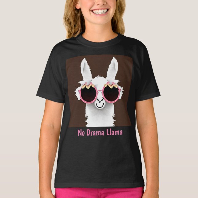 T-shirt No Drama Llama (Devant)