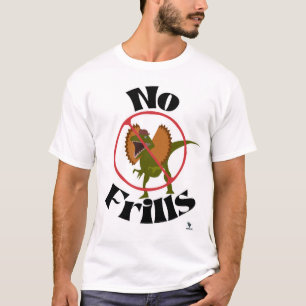 T-shirt No Frills Dinosaur Dessin amusant Jurassique Parod
