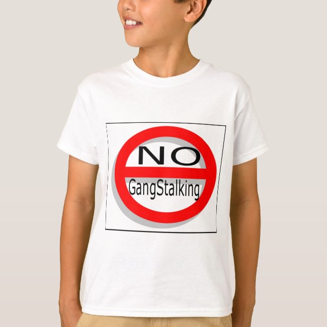 T-shirt No Gangstalking (Devant)