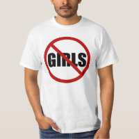 No Girls Allowed Sign Statement Homme's Tee - shir