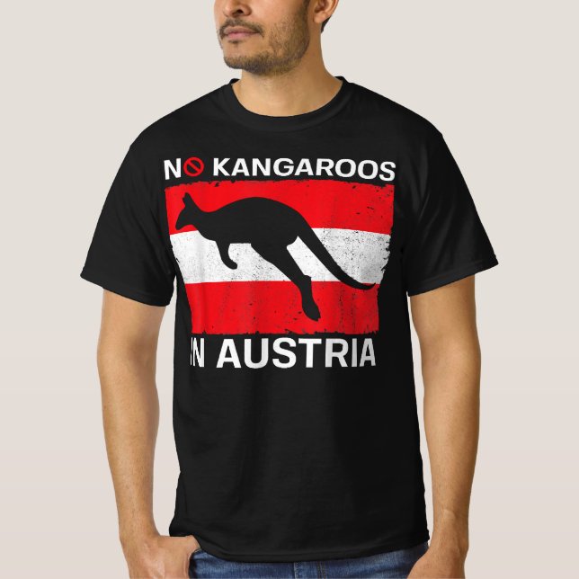 T-shirt No Kangaroos (Devant)