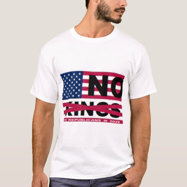 T-SHIRT NO KINGS (Devant)