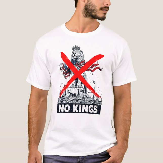 T-shirt No Kings (Devant)