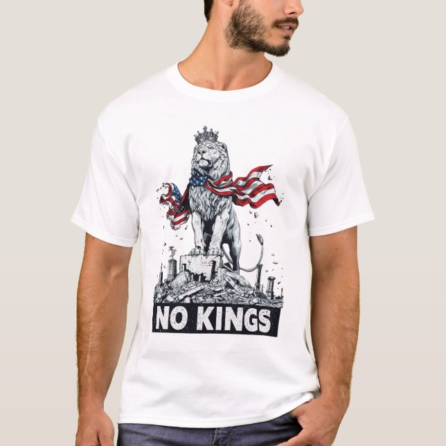 T-shirt No Kings (Devant)