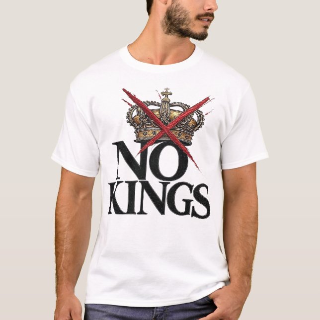 T-shirt NO KINGS (Devant)