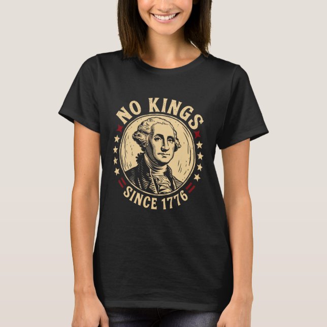 T-shirt No Kings In America 1776 Save Democracy United Sta (Devant)