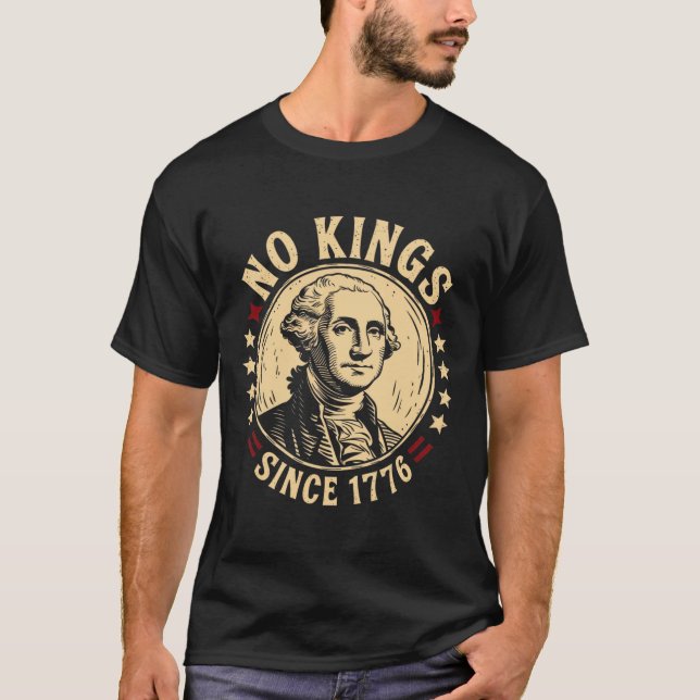 T-shirt No Kings In America 1776 Save Democracy United Sta (Devant)