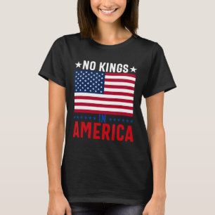 T-shirt No Kings In America Flag Protest Save Democracy 5